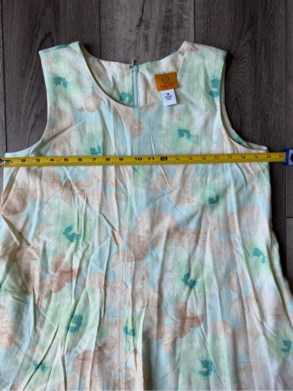 Ruby Rd. Sleeveless Coastal Linen Dress with Pockets- Perfect for Vacation! - Picture 5 of 8